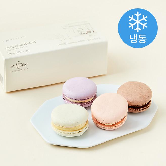 아티제 마카롱 4구세트 (냉동), 96g, 1개입, 1개