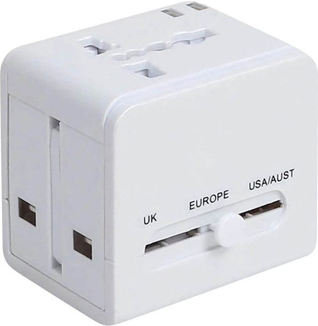 DTAudio 1500W萬國旅行充, 6cm, 白色, 1個