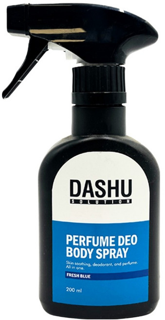 DASHU 身體香氛噴霧 Fresh Blue 香水除臭劑, 200ml, 1瓶