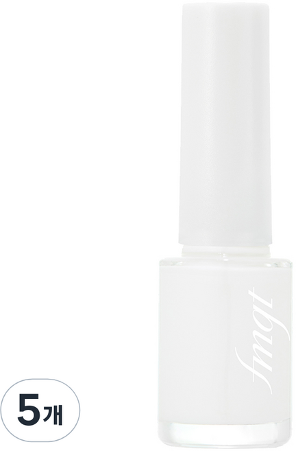 fmgt 스타일 네일, 3WH 화이트 클래식, 7ml, 5개