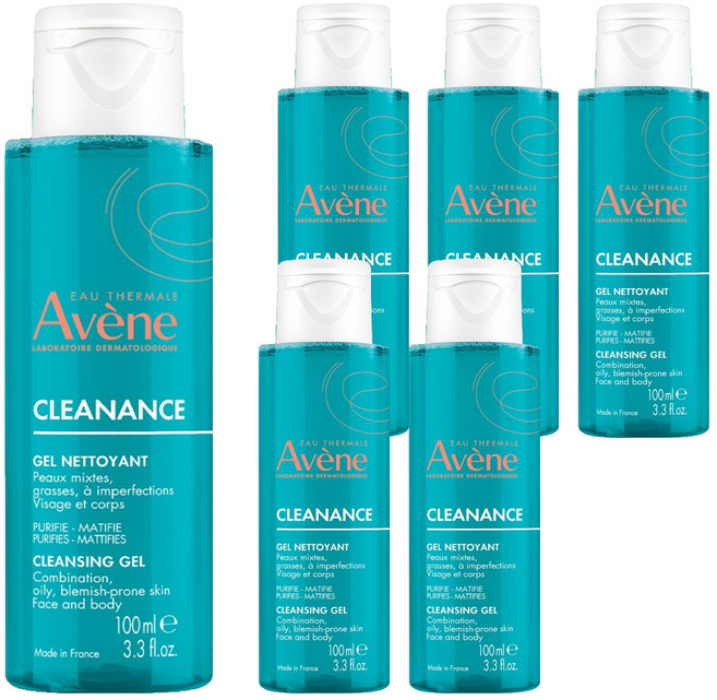 아벤느 클리낭스 클렌징 젤, 100ml, 6개