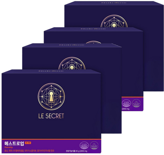 르시크릿 에스트로업 영양제, 100정, 4박스
