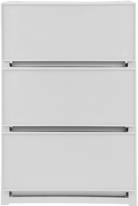 comet 抽屜收納櫃, 灰色, 3層