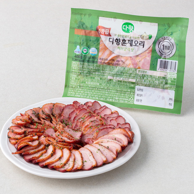 다향 1등급 훈제오리 허브갈릭맛, 400g, 1개