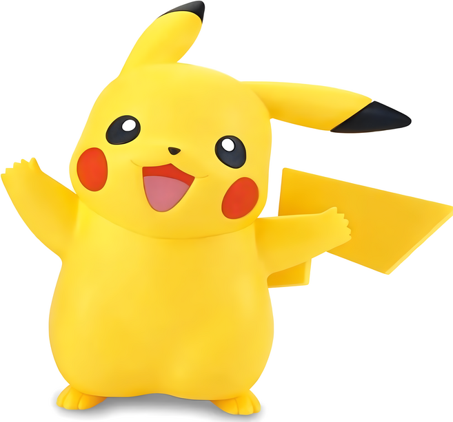 BANDAI Pokémon PLAMO 收藏集 快組版 001 皮卡丘 模型 5060771, 1個