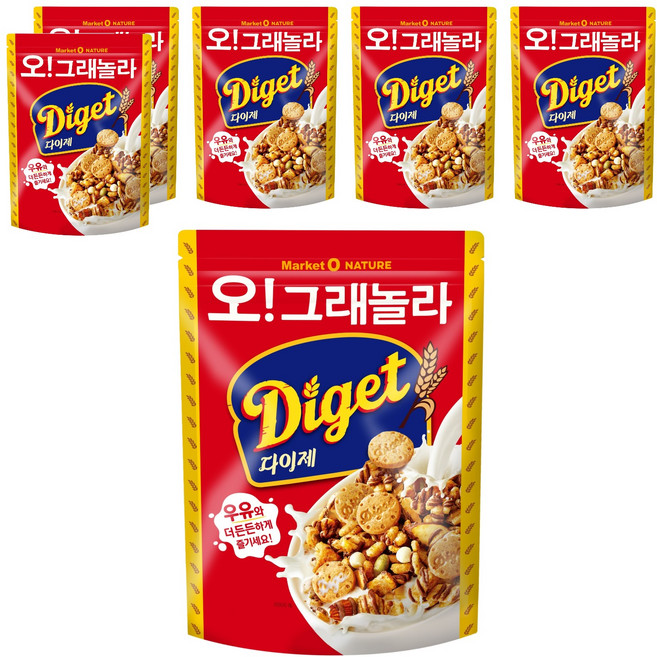 Market O Nature Oh Granola Digeste 穀物麥片, 300g, 6個