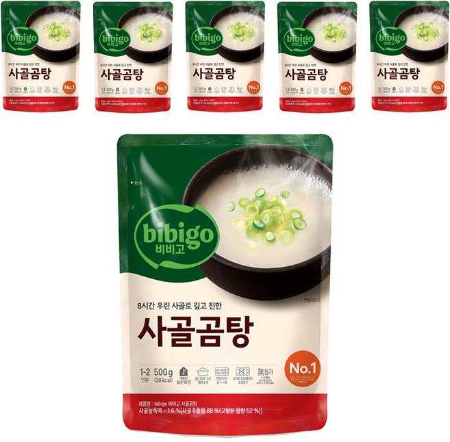 비비고 사골곰탕, 500g, 6개