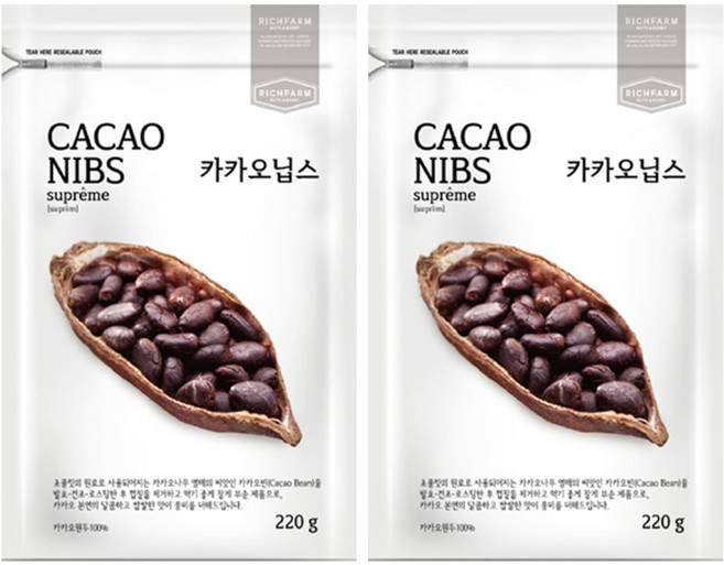 리치팜너트 카카오닙스, 220g, 2개