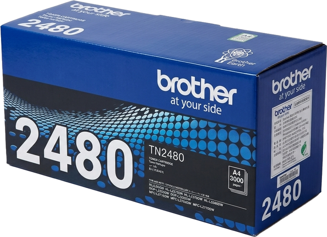 brother 兄弟牌 原廠高容量碳粉匣, TN-2480, 1個
