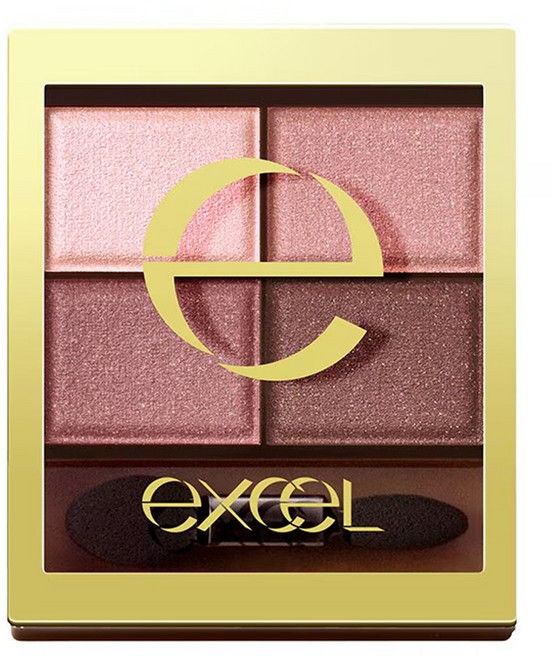 日本 excel 裸色深邃眼影 4.3g, SR10 星幕粉棕, 1個