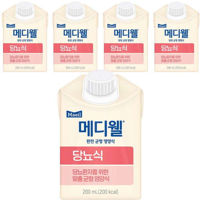 메디웰 매일 당뇨식, 200ml, 5개