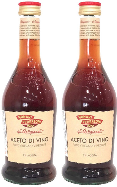 모나리 페데르조니 레드 와인 비네가, 500ml, 2개