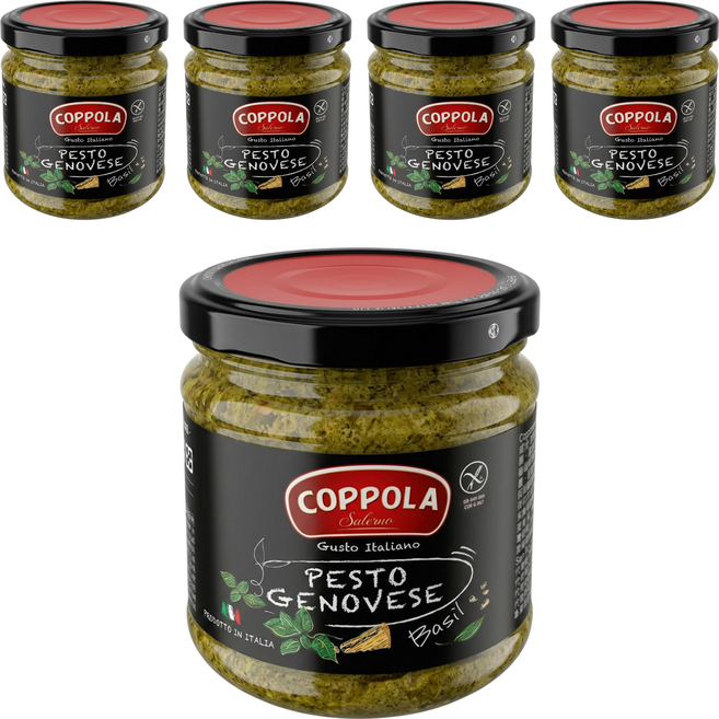 COPPOLA 柯波拉 義大利起司松子青醬, 180g, 5罐