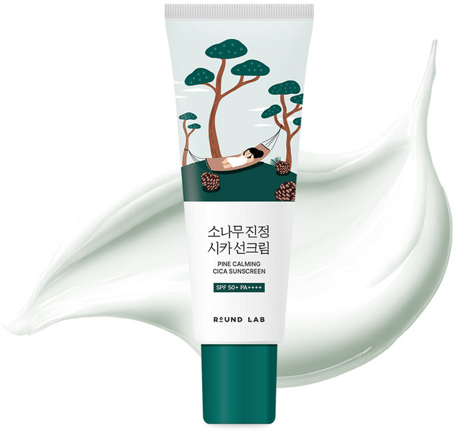 라운드랩 소나무 진정 시카 선크림 SPF50+ PA++++, 40ml, 1개