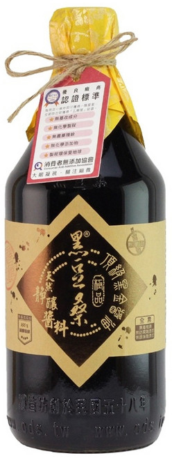 黑豆桑 天然極品頂級黑金醬油, 550ml, 1瓶