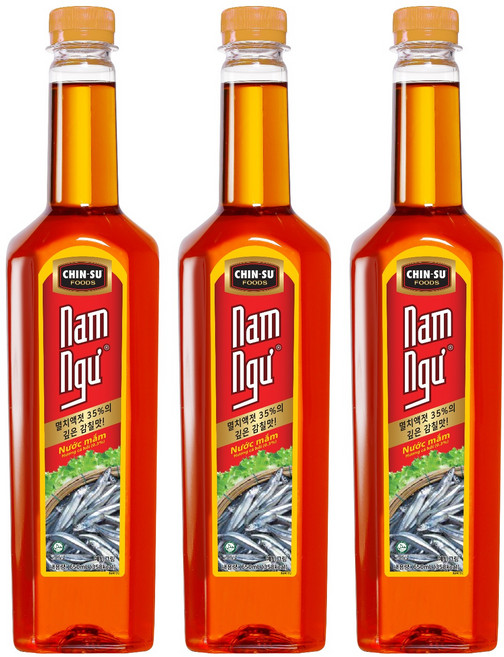 친수 남늑 연어향 피쉬소스, 650ml, 3개