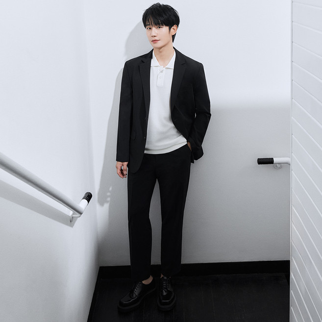 마인드브릿지 남성용 두굿 루즈 테이퍼드 쿨맥스 밴딩 슬랙스 MAPT31A2