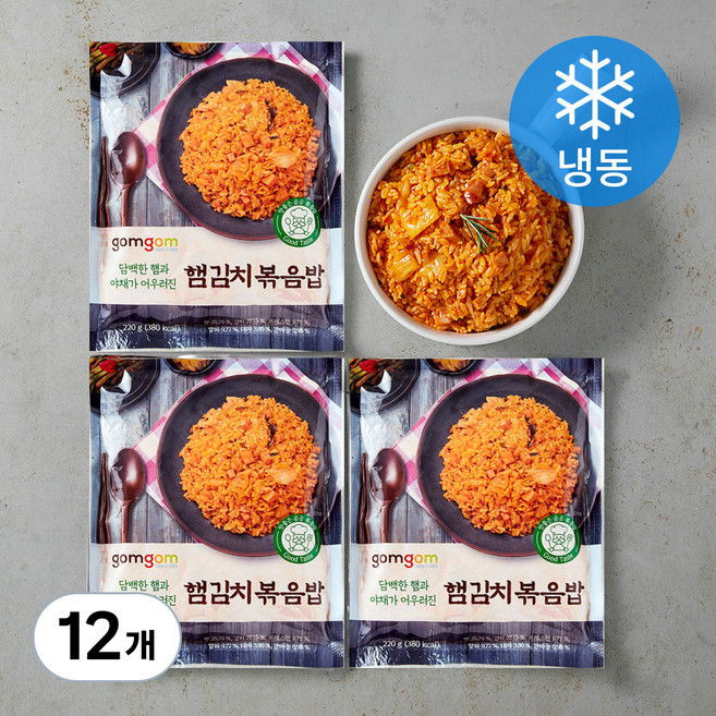 곰곰 햄김치볶음밥(냉동), 220g, 12개