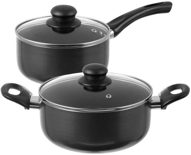 탐사 세라믹 코팅 냄비 2종 세트 (인덕션 사용 가능) [국내 생산], 딥블랙, 편수 냄비 16cm + 양수 냄비 20cm, 1개