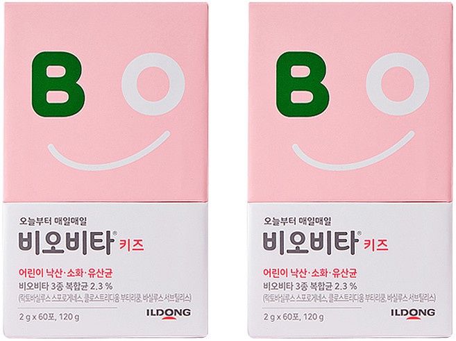 비오비타 키즈 유산균, 120g, 2개