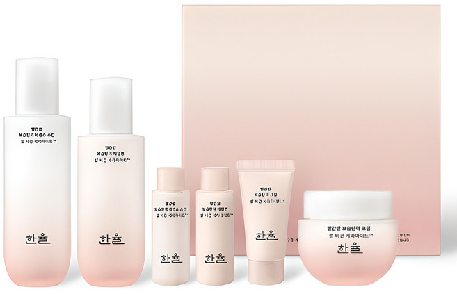 한율 빨간쌀 보습탄력 에센스 150ml + 에멀젼 125ml + 크림 55ml, 1세트
