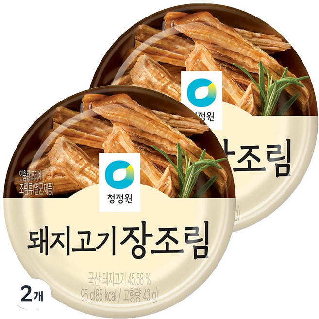 청정원 돼지고기 장조림, 95g, 2개