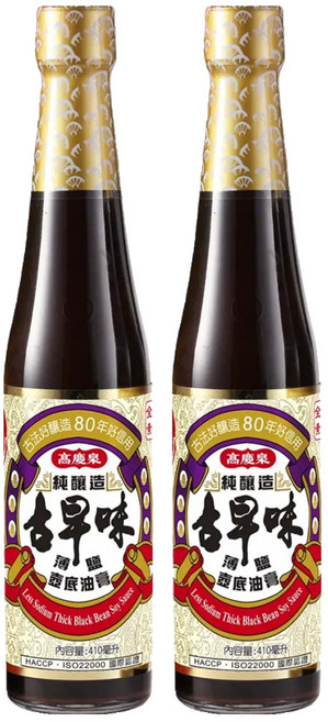 高慶泉 古早味薄鹽壺底油膏, 410ml, 2瓶