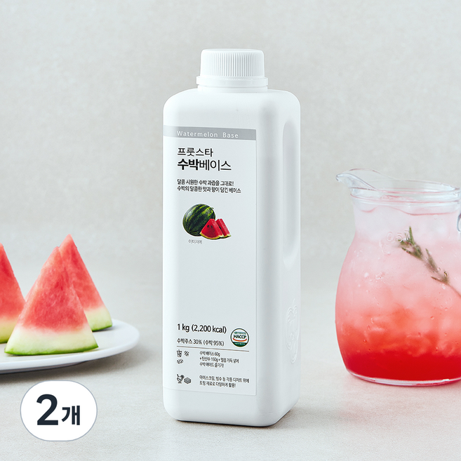 프룻스타 수박베이스, 1kg, 2개