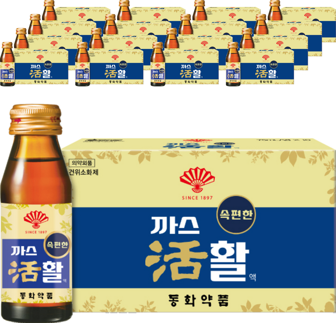 동화약품 부채표 까스활 소화제, 75ml, 170개