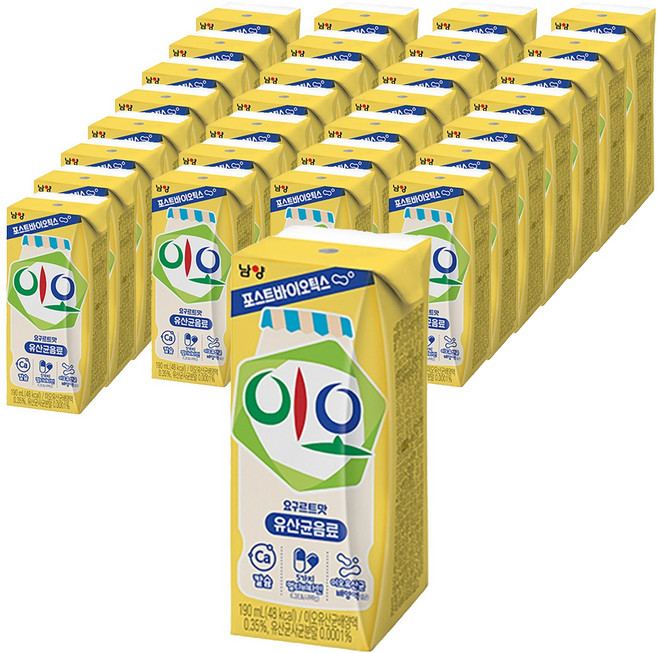 남양이오 유산균 음료, 190ml, 72개