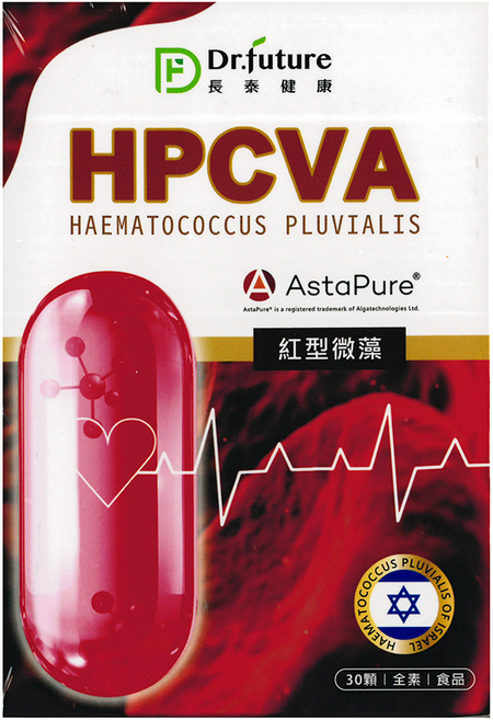 Dr.future 長泰健康 HPCVA紅型微藻膠囊, 500mg, 30顆, 1盒