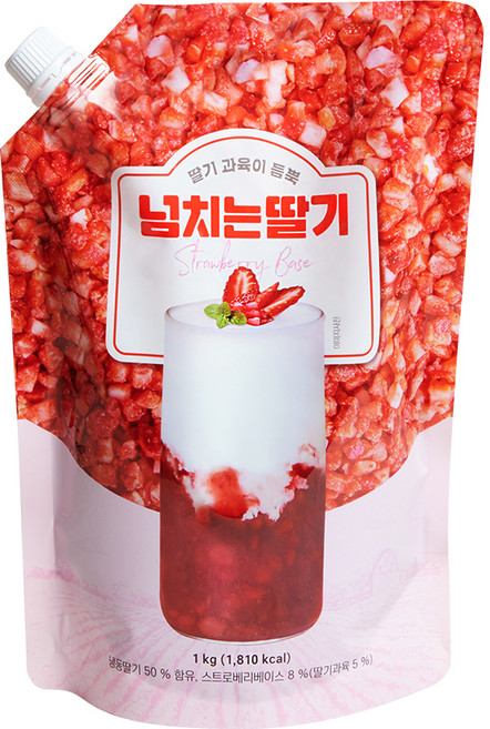네이쳐티 넘치는 딸기 베이스, 1kg, 1개