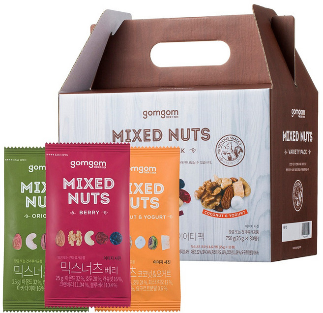 gomgom 綜合堅果禮盒組, 30包
