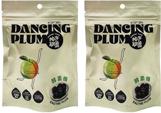 梅子夢工廠 梅子跳舞系列 酵素梅, 2包, 100g
