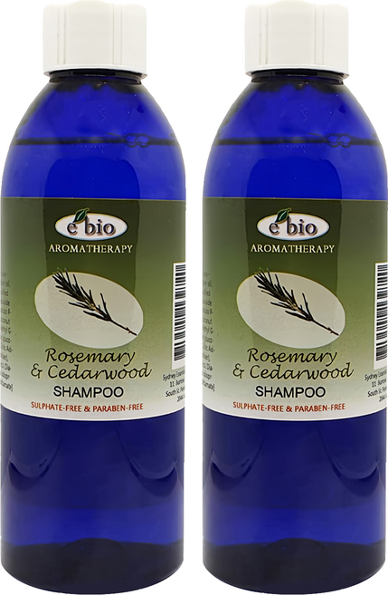 e'bio 迷迭香&雪松精油洗髮精 髮質稀少適用, 200ml, 2瓶