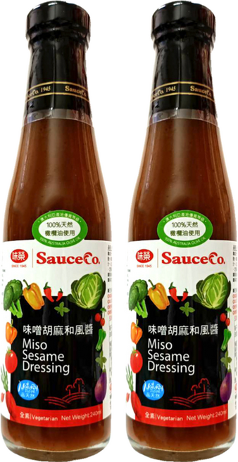 味榮 味噌胡麻和風醬, 240ml, 2瓶