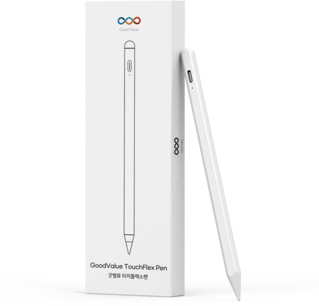굿밸류 터치플렉스펜 K11, 화이트, 1개