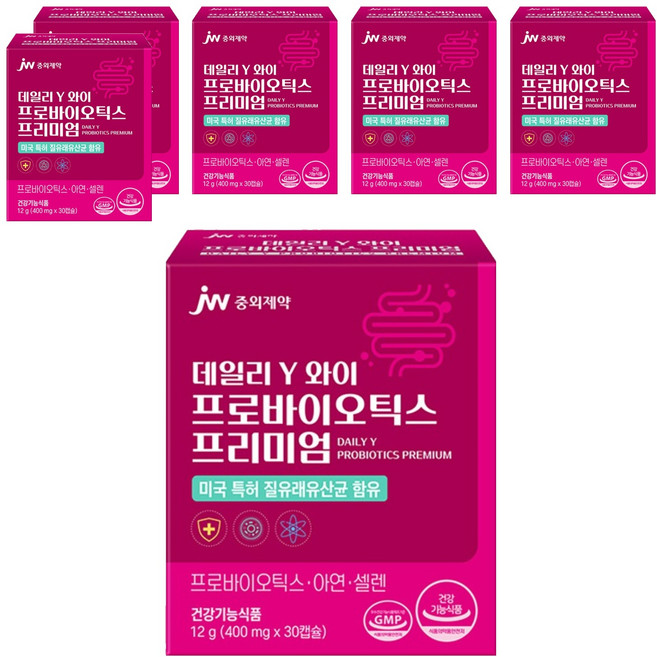 JW중외제약 데일리 와이 프로바이오틱스 프리미엄, 30정, 6개