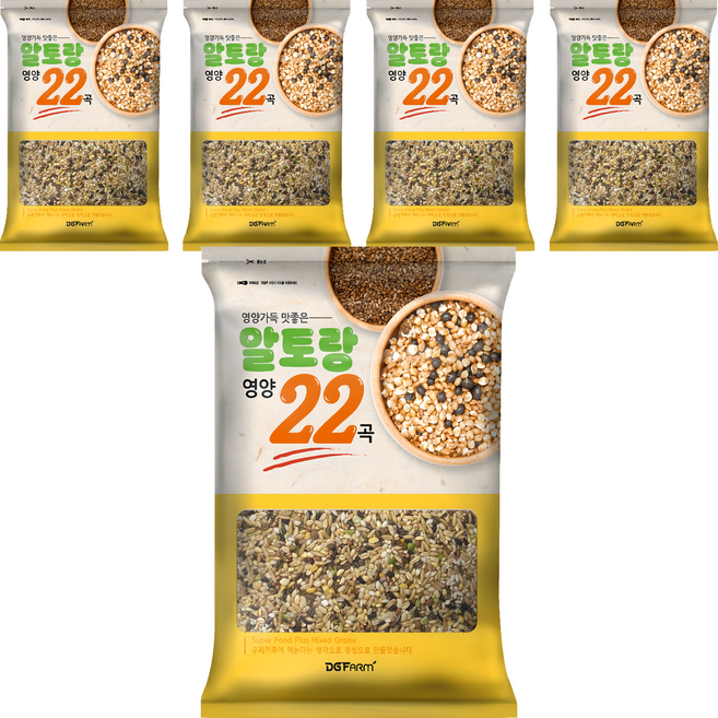 대구농산 알토랑 맛있고 건강한 혼합 22곡, 2kg, 5개