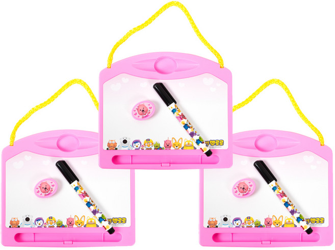 뽀로로 미니 화이트보드 핑크