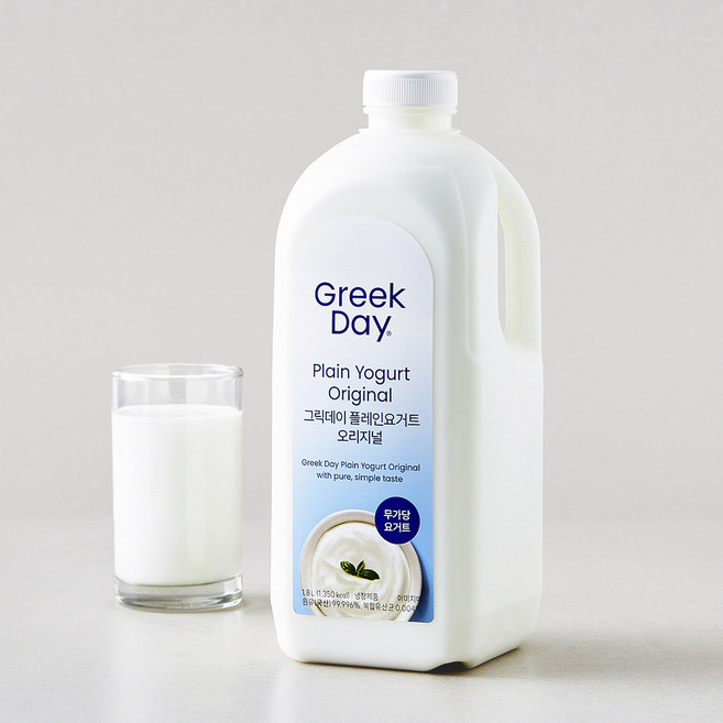 그릭데이 플레인 요거트 오리지널, 1.8L, 1개