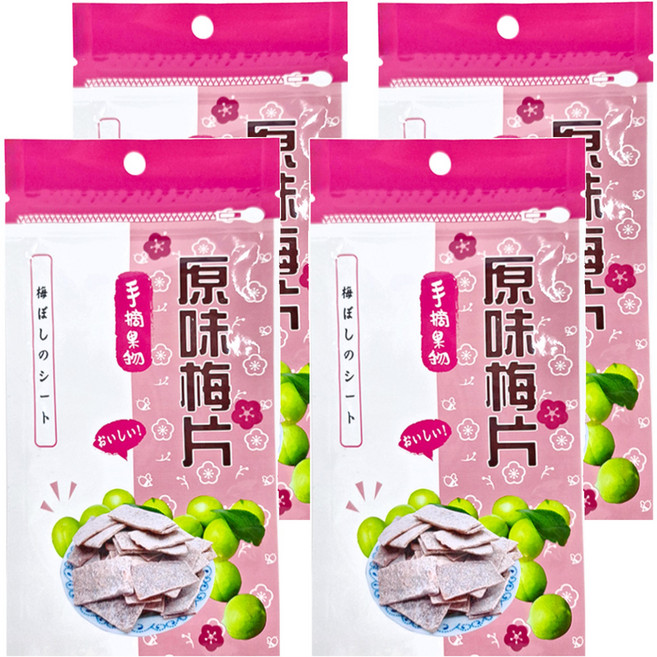 手摘果物 原味梅片, 15g, 4包