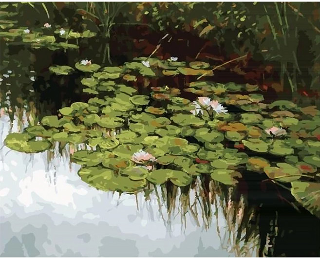 ArtLife 藝術生活 數字油畫DIY DT129 40 x 50cm, 莫內 蓮花池畔, 1個