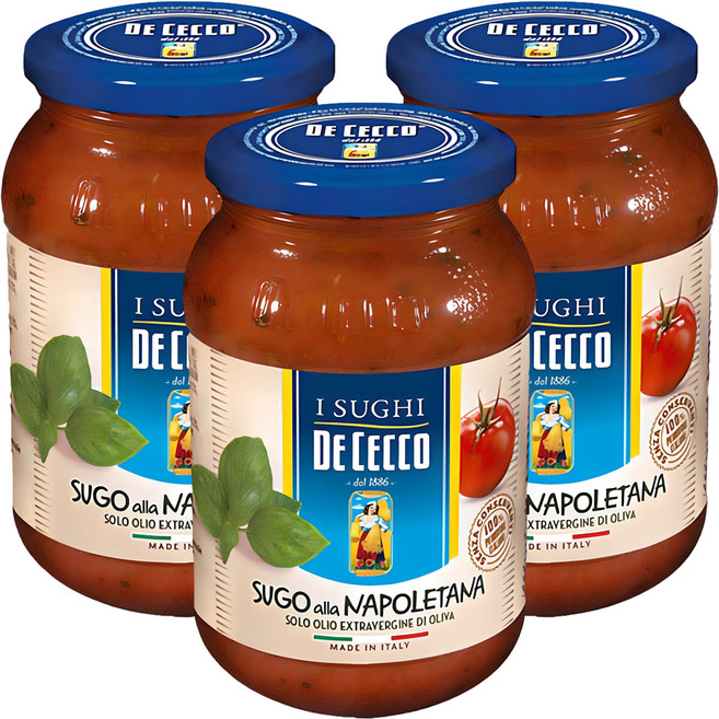 데체코 슈고 알라 나폴레타나 파스타 소스, 400g, 3개
