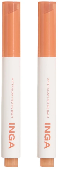 잉가 워터 글로우 멜팅 밤, 피치 주스, 1.8g, 2개 - 쿠팡