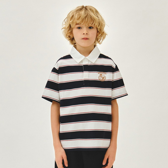 MaritheFrancoisGirbaud 兒童MULTI STRIPE POLO衫