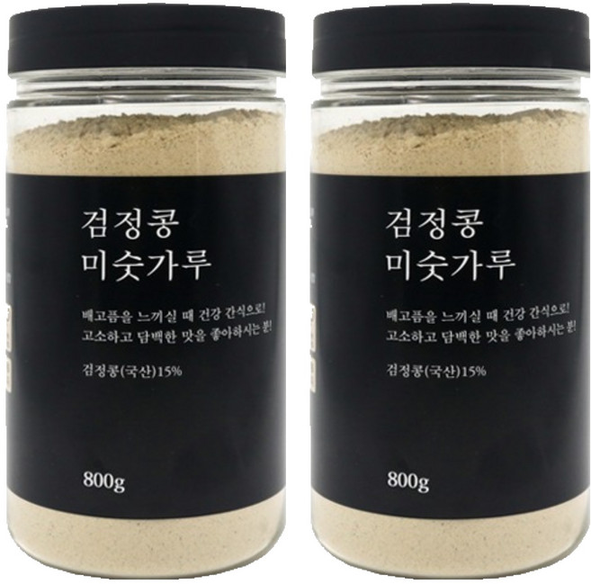 태평선식 검정콩 미숫가루 PET, 800g, 2개