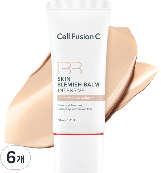 셀퓨전씨 스킨 블레미쉬 밤 인텐시브 비비크림, 내추럴라이트, 30ml, 6개 - 쿠팡