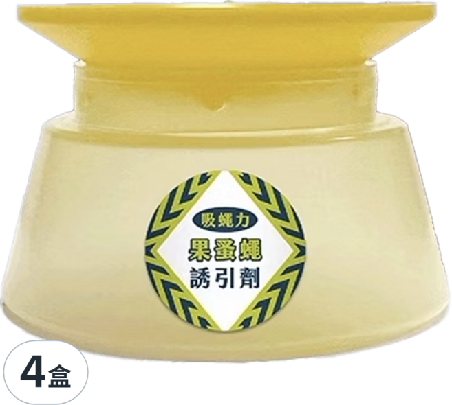 中西化學工業 夜安寧 吸蠅力果蚤蠅誘引劑, 40ml, 4盒