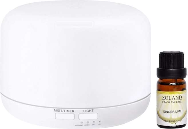 超音波香薰水氧機+1瓶精油 300ml 暖光 淨化夜燈, CAAD0029S1